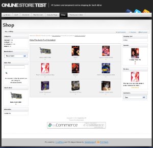 osCommerce with Mystique screenshot