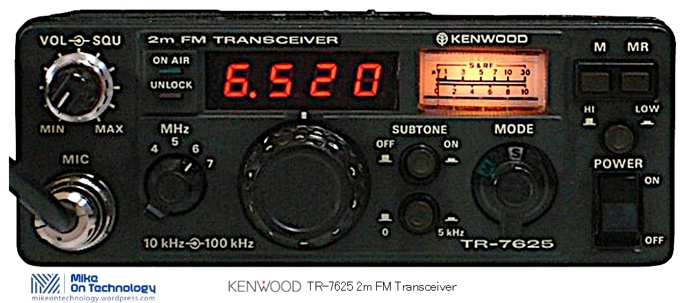 Kenwood TR-7200 front panel