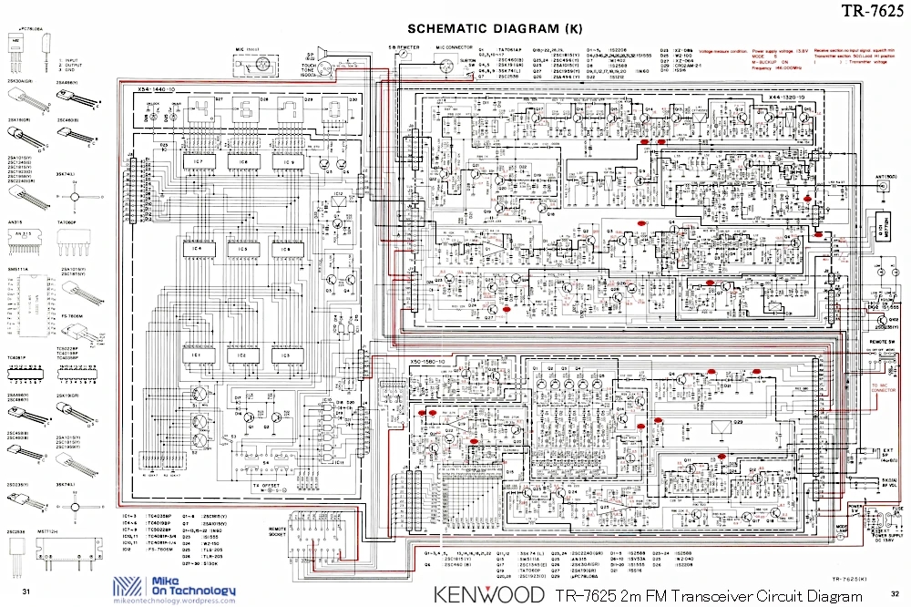 Kenwood TR-7625 circuit schematic